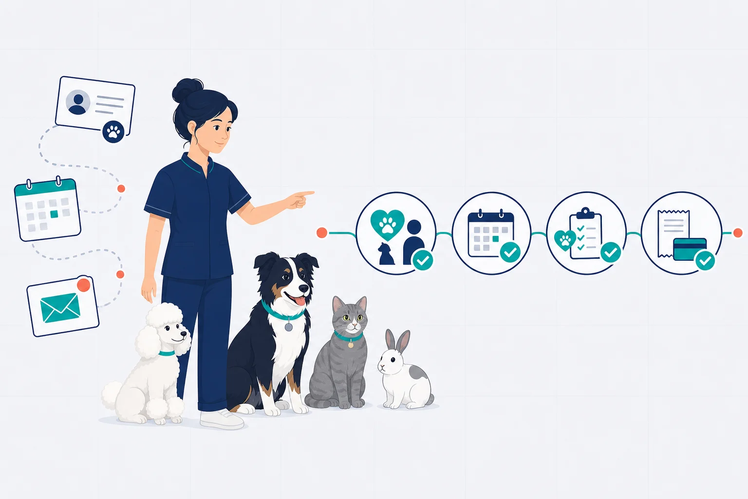 A pet-care team moving from scattered tools to one clear path